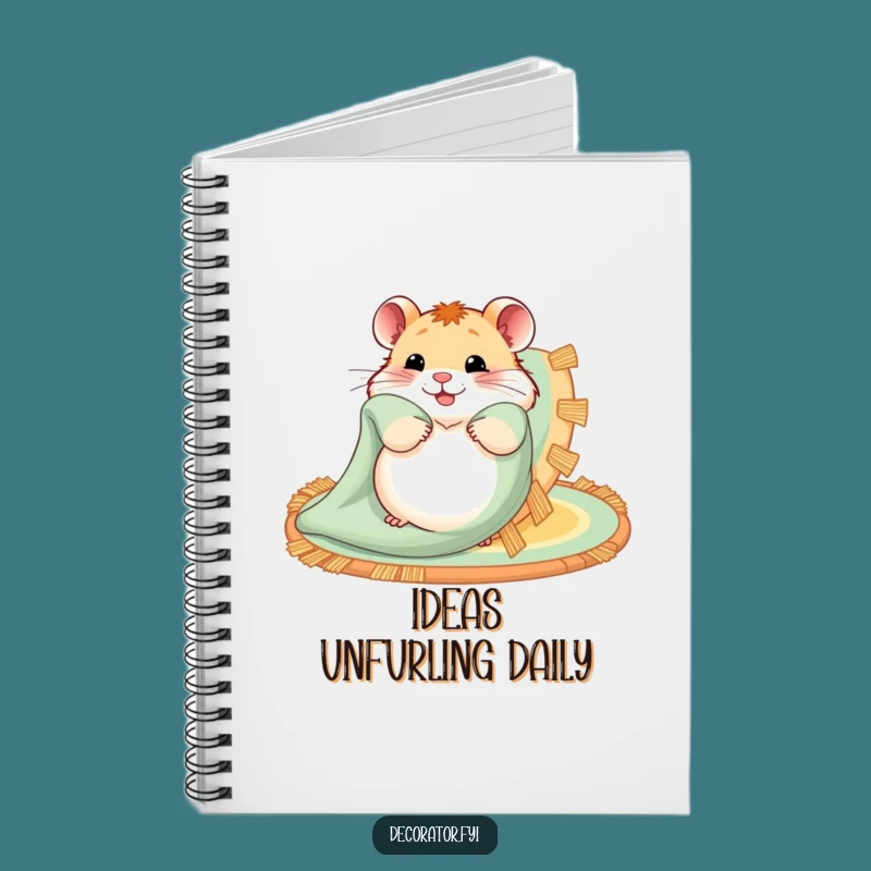 Funny Hamster Rug Notebook: Jot Down Your Cozy Ideas