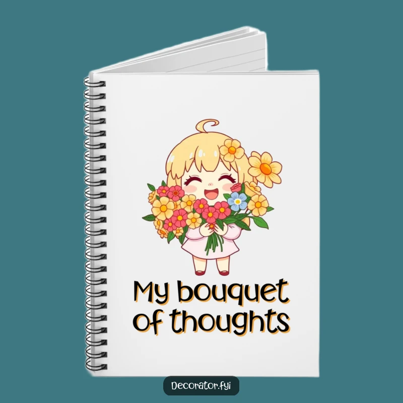 Funny Floral Journal Notebook: Capture Your Thoughts with Joyful, Blooming Ideas