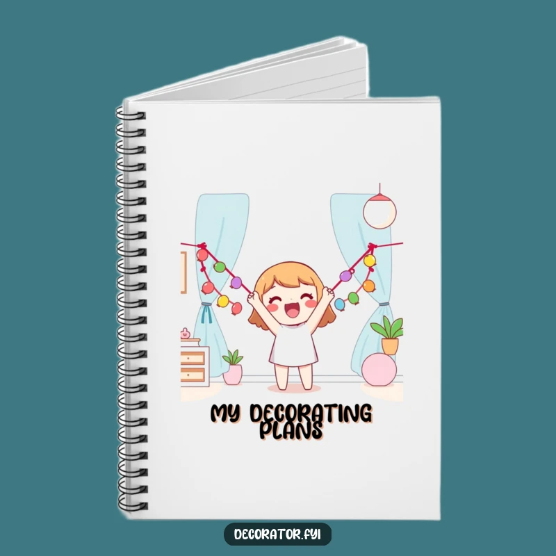 Funny Happy Character Notebook: Garland Decorating Ideas, Perfect Funny Gift