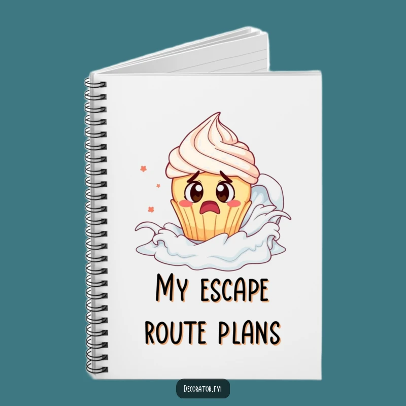 Funny Cupcake Tsunami Notebook: Hilarious Journal for Ideas, Perfect Funny Gift for Bakers