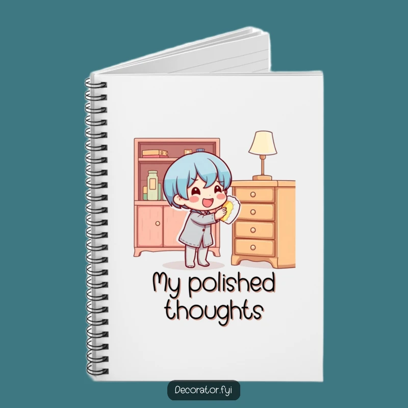 Funny Tidy Thoughts Notebook - Content & Hilarious Polisher Journal