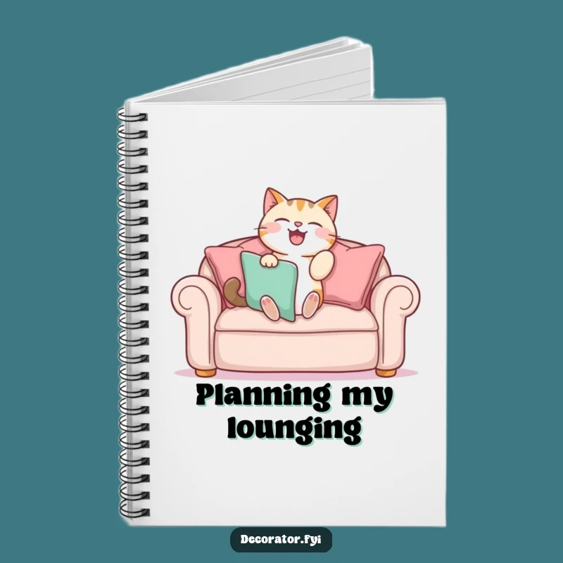 Funny Cat Decorator Notebook: Jot Down Ideas with This Hilarious Feline!