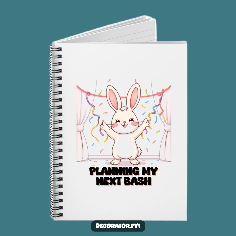 Funny Bunny Party Planner Notebook: Jot Down Your Festive Ideas!