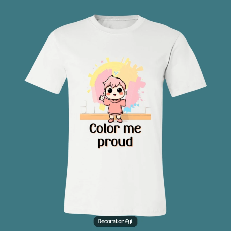 Funny Painter T-Shirt: Cheerful Character Pride, Humorous DIY Gift