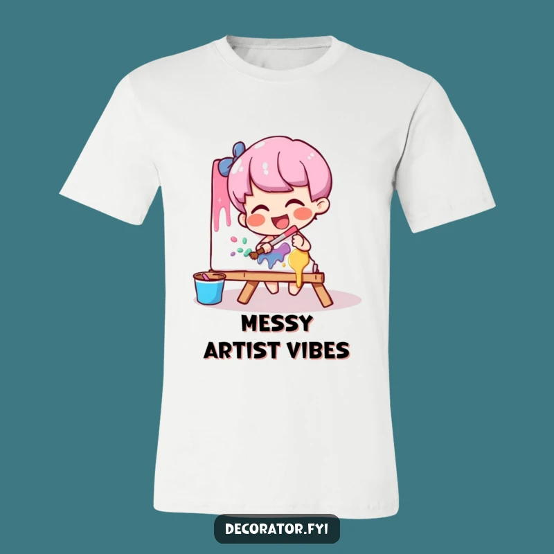 Funny Artist T-Shirt: Giggling Painter's Masterpiece for the Ultimate Funny Gift!