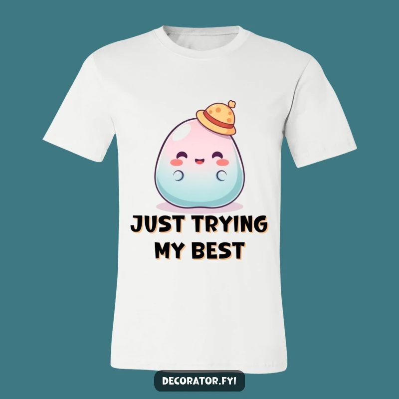 Funny Jelly Hat T-Shirt: Silly Character Effort, Comfy Humorous Gift
