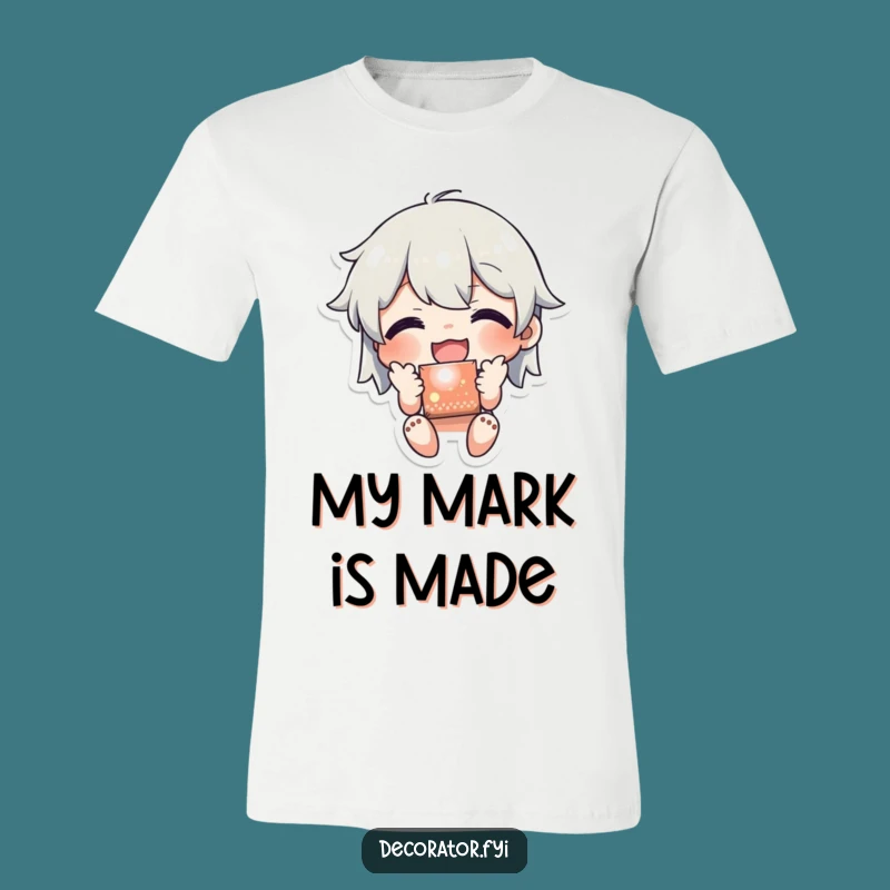 Funny Sticker T-Shirt: Joyful Application, Humorous Gift