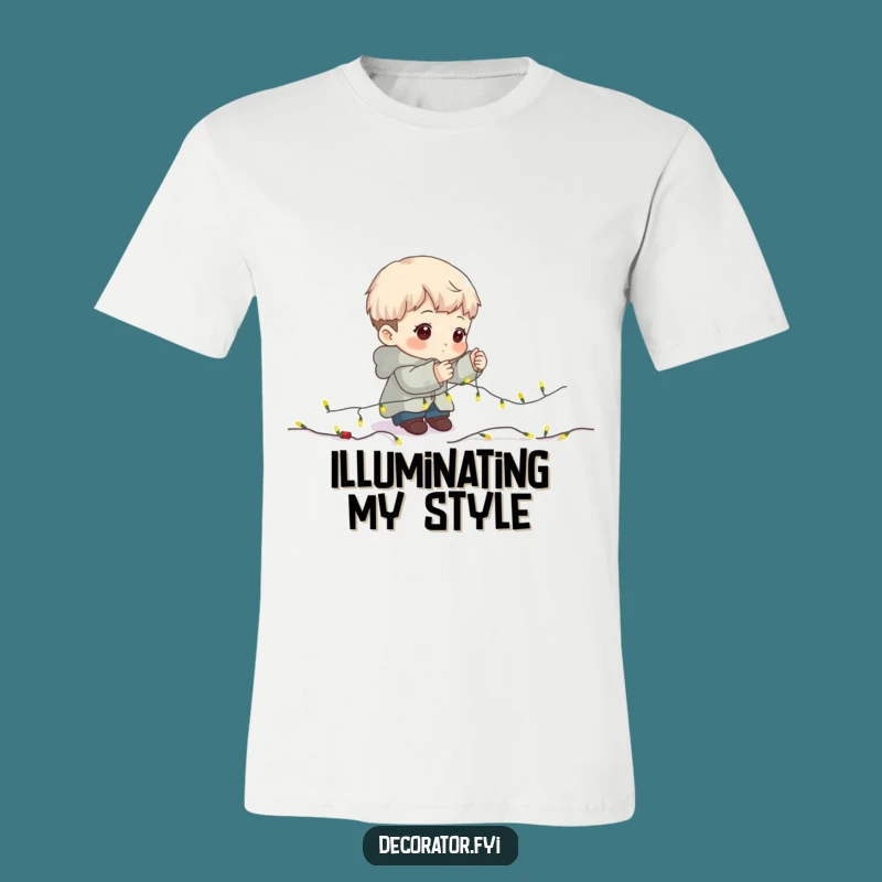 Funny T-Shirt: Determined Decorator Character, Wear Your Festive Focus with Pride