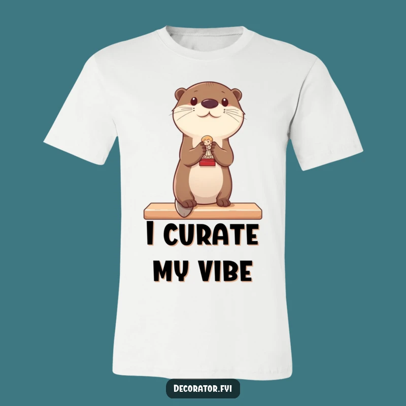 Funny Otter Decorating T-Shirt: Show Off Your Chic Style