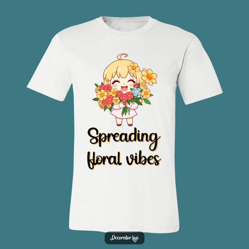 Funny Floral Friend T-Shirt: Express Your Joy with Flowers and Humorous Style