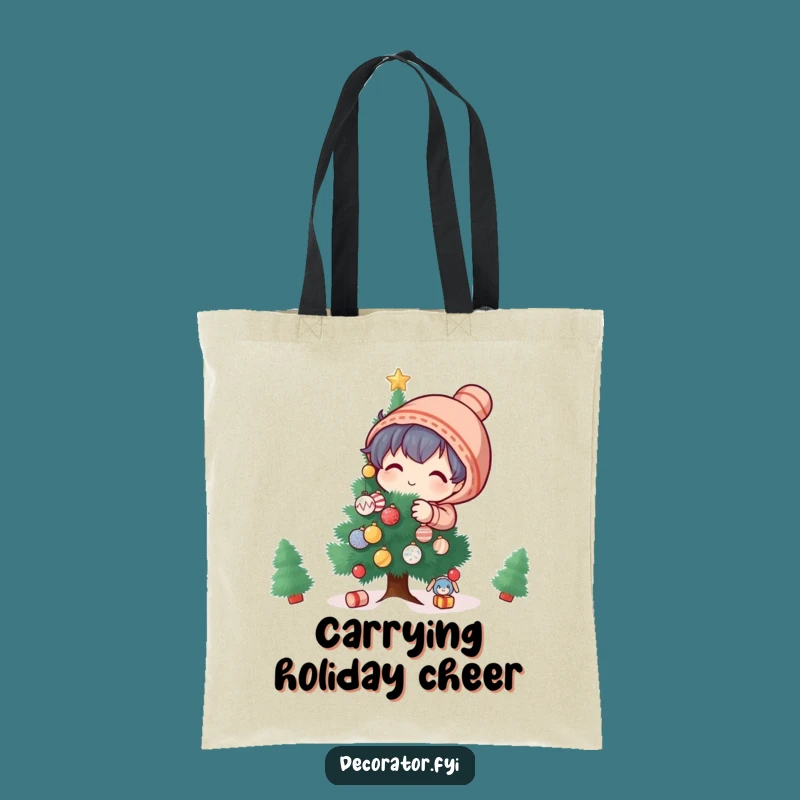 Funny Holiday Decorator Tote Bag: Carry Your Festive Spirit and Supplies with Humor