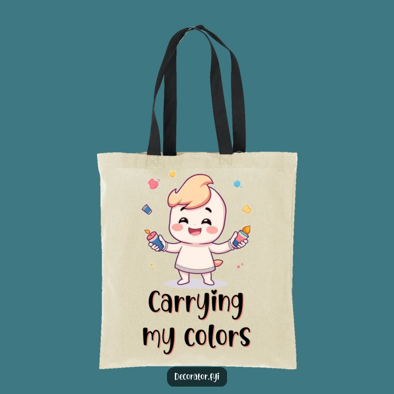 Funny Art Studio Tote Bag: Playful Juggler - Practical Humorous Gift for Creatives!