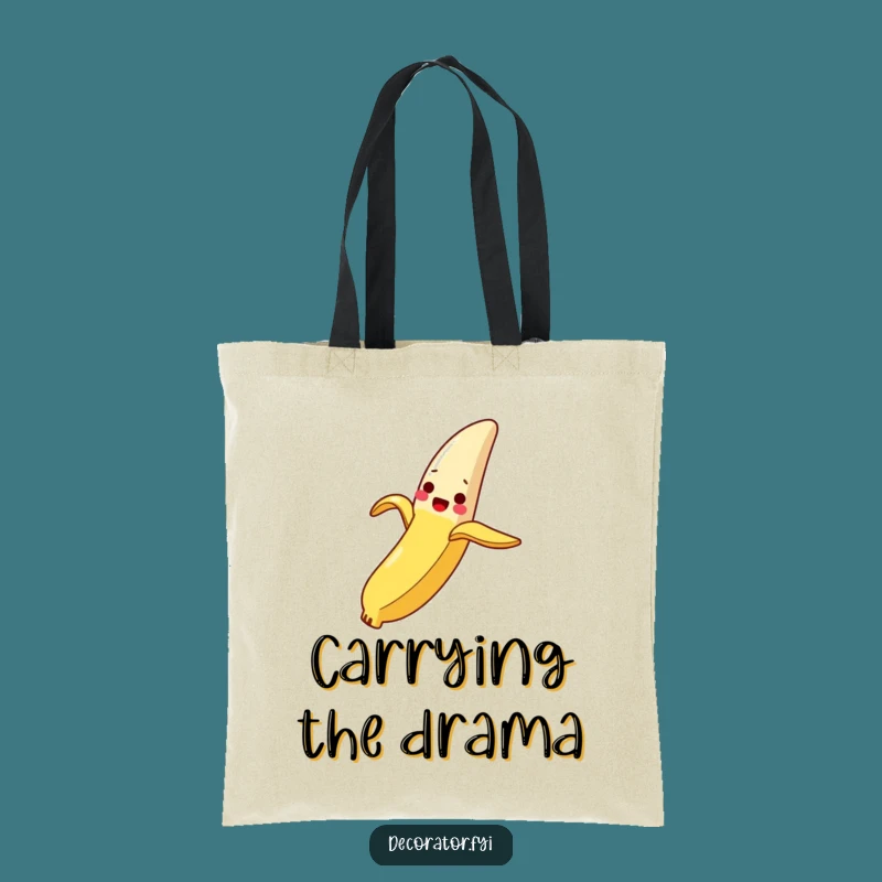 Funny Banana Peel Breadstick Tote Bag: Carry Your Laughs Everywhere!