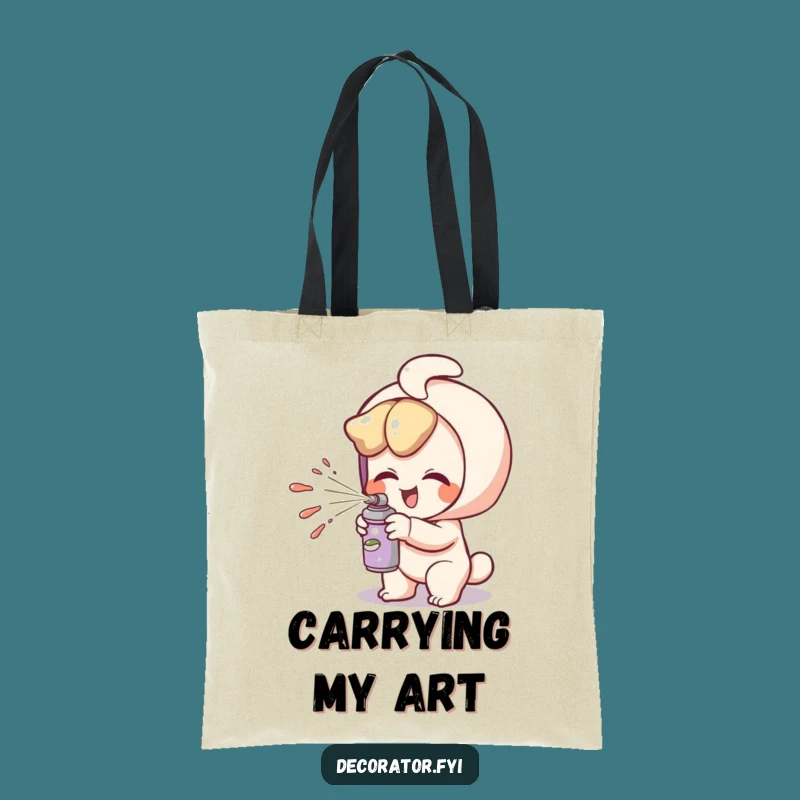 Funny Artist Tote Bag: Hilarious Accessory for Creative Outings!