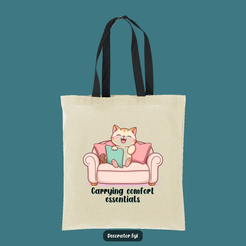 Funny Cat Decorator Tote Bag: Carry Your Essentials with This Stylish Feline!