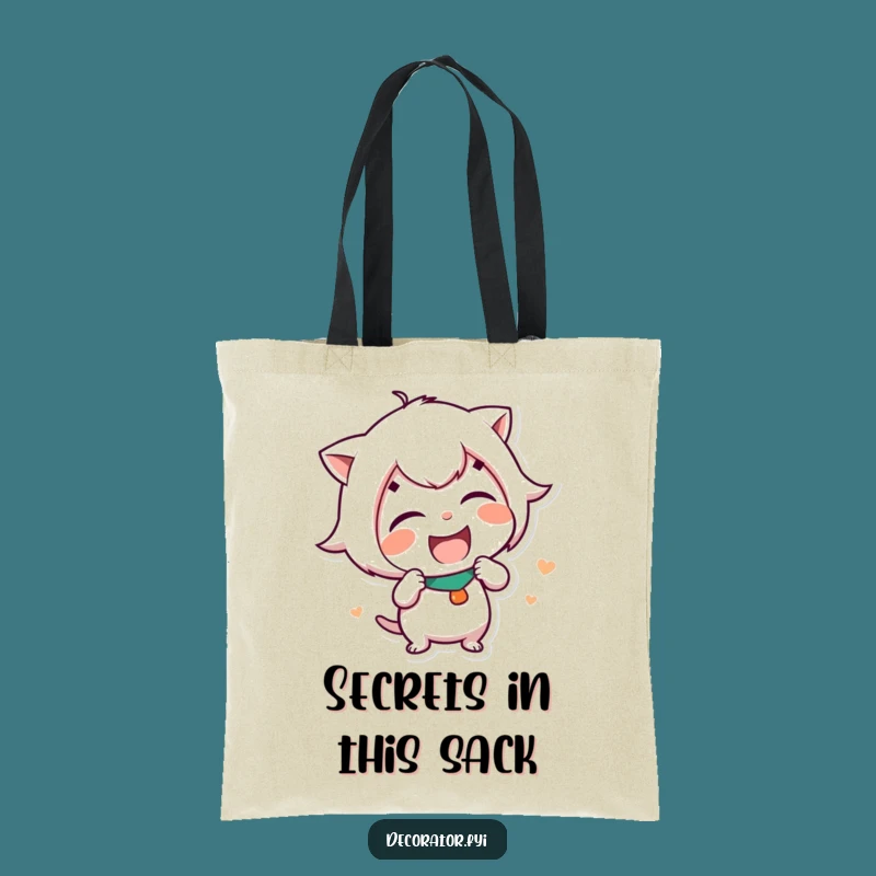 Funny Sticker Squad Tote Bag: Giggling Artist - Stylish Humorous Gift for Everyday Fun!